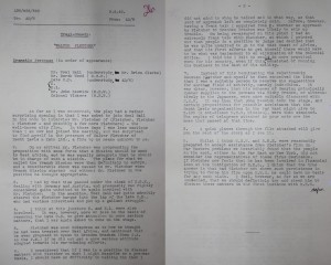 ‘A Tragicomedy: Walter Fletcher’. A mocking internal memo concerning Fletcher’s dealings with the Special Operations Executive. Catalogue Reference: HS 1/192.