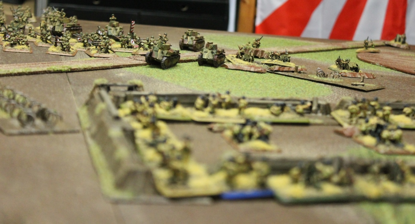 The Chinese spring their ambush to deal with the Japanese armour.